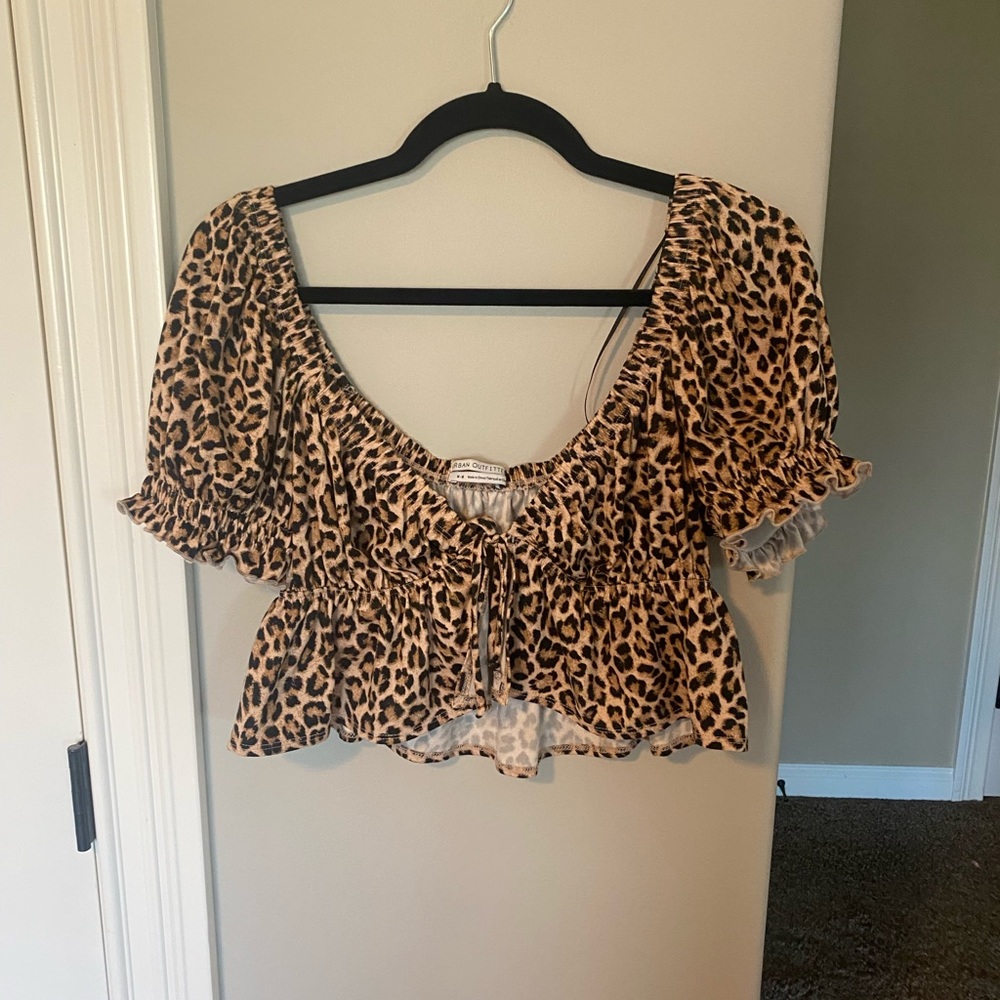 Urban Outfitters cheetah print top